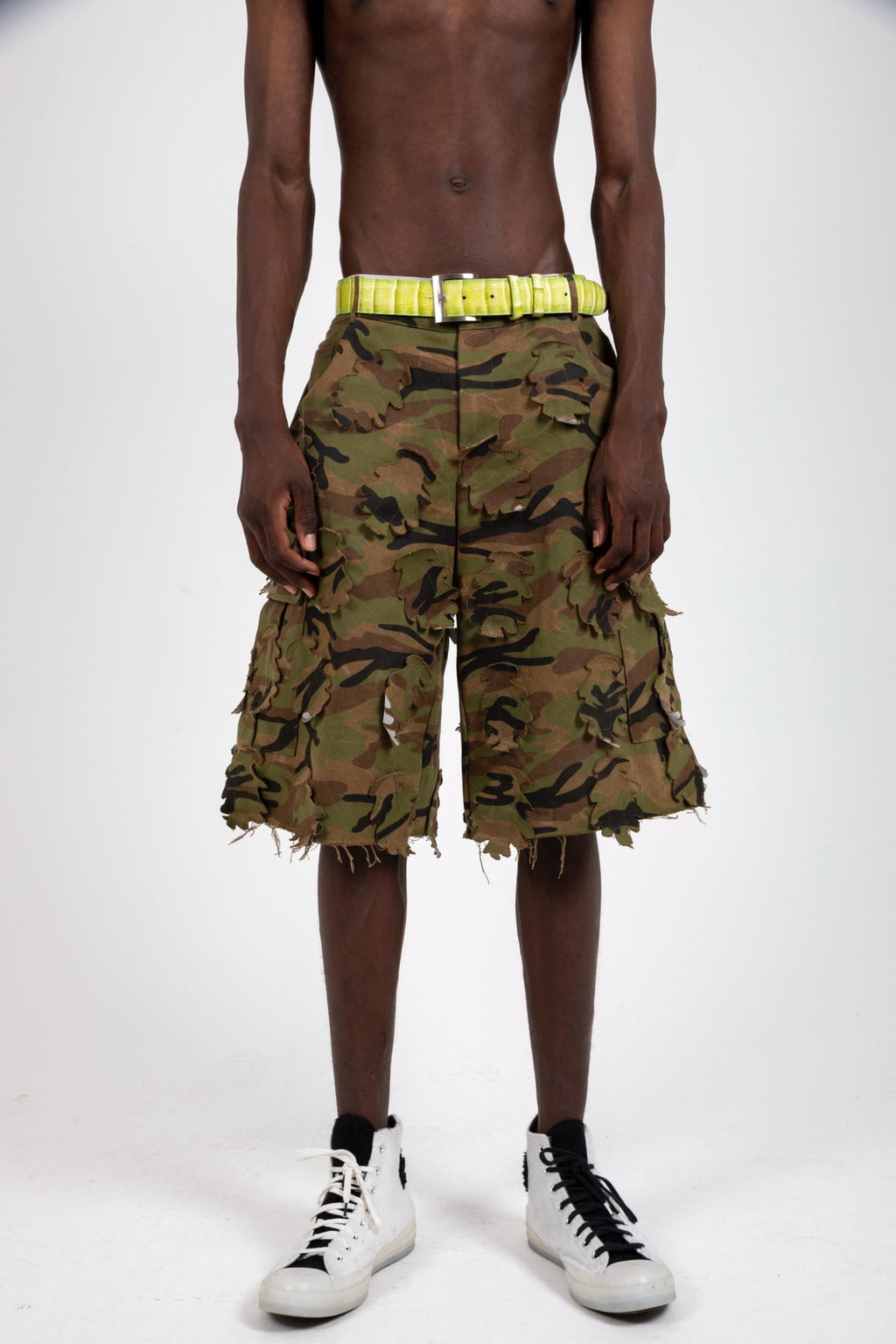 3D Camo Cargo Shorts