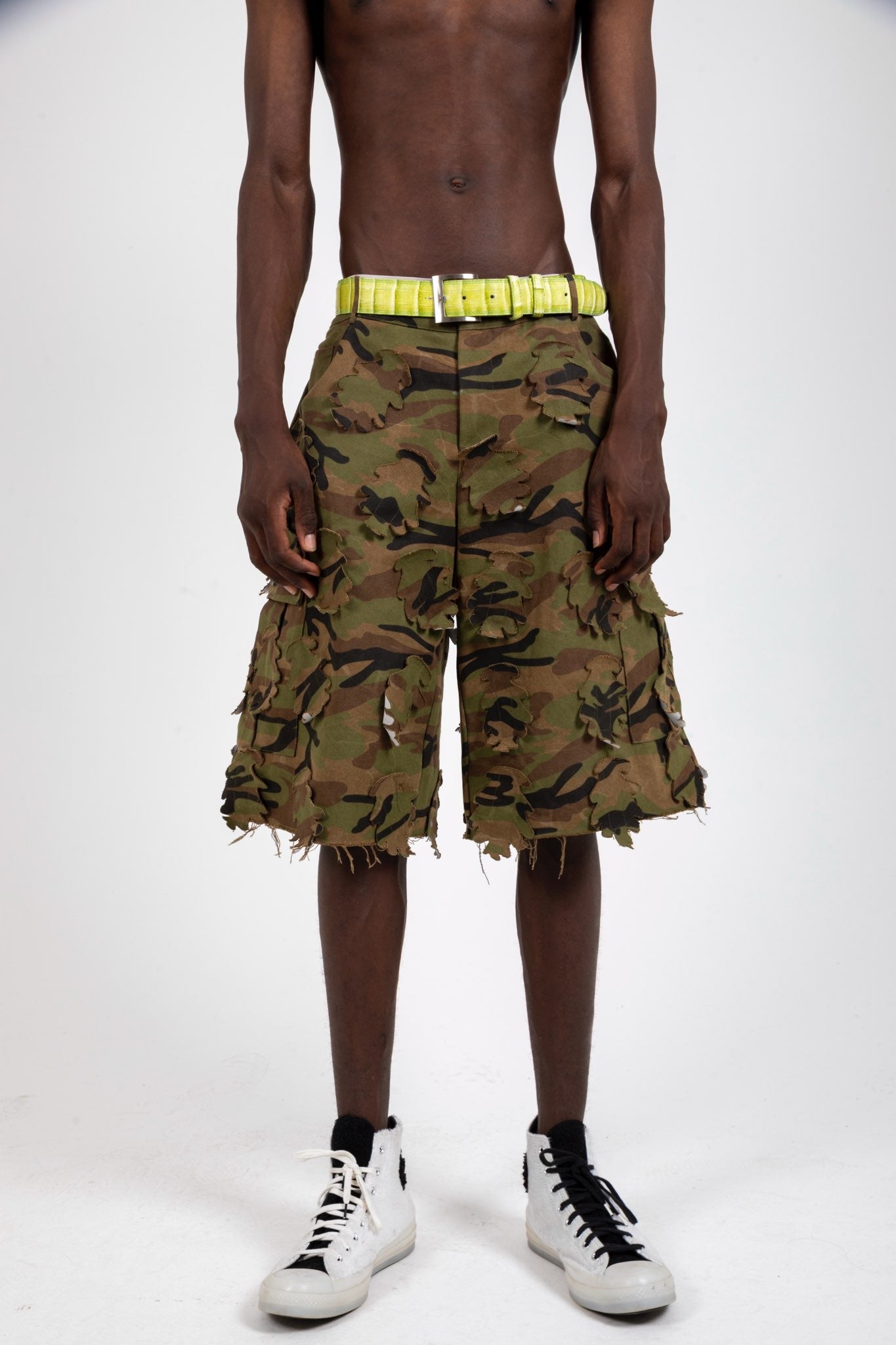 3D Camo Cargo Shorts