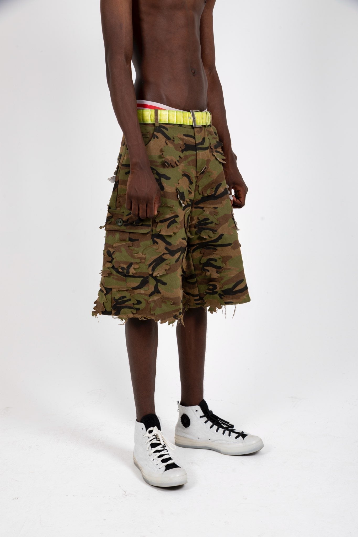 3D Camo Cargo Shorts