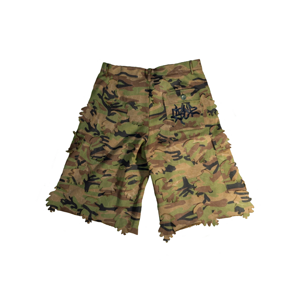 3D Camo Cargo Shorts