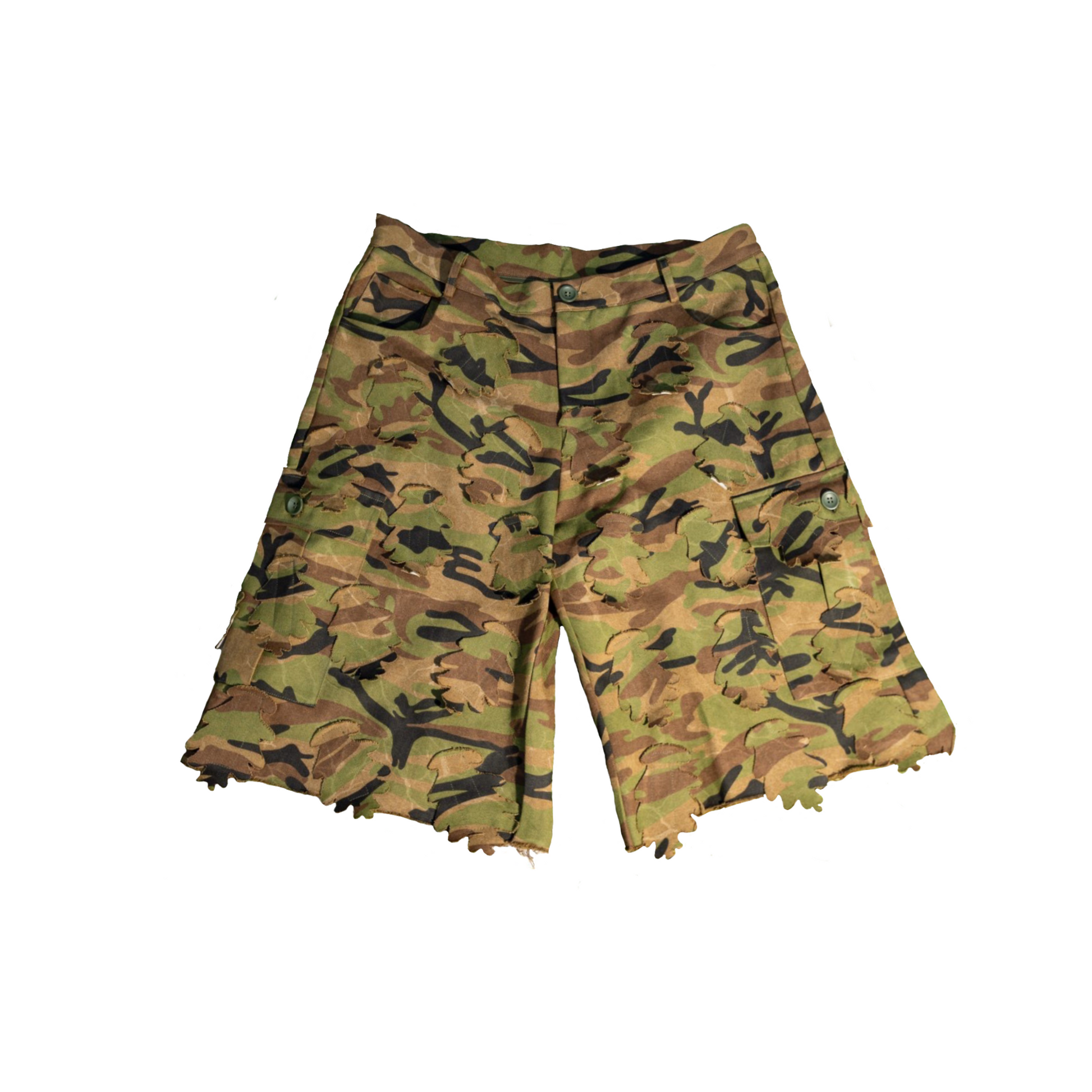 3D Camo Cargo Shorts
